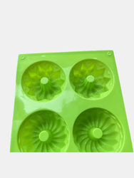 Silicone Bundt Cake Molds, Doughnut Maker Silicone Baking Tray Cupcake Muffin Molds Mini Cake Pan