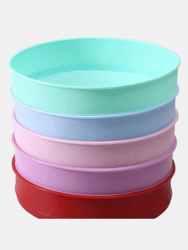 Silicone Cake Molds For Baking, Nonstick Baking Pans For Layer Cake 9.5 inches - Bulk 3 Sets