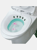 Sitz Bath With Hand Flusher & Nozzle - Foldable White/Green
