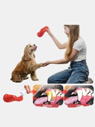Slipper Shape Dog Toys For Chewing Teeth Cleaner Interactive Sounding Dog Toy For Aggressive Chewers - Bulk 3 Sets