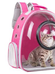 Space Capsule Bubble Cat Backpack Carrier, Adjustable Padded Puppy Backpack, Designed For Travel, Hiking, Walking & Outdoor