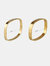 Square Share Trendy Bangle For Any Outfits - Gold