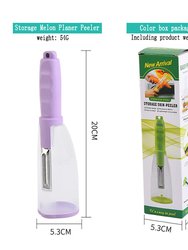 Stainless Steel Peeler With Container Vegetable Kitchen Gadget Storage