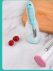 Stainless Steel Peeler With Container Vegetable Kitchen Gadget Storage