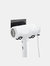 Stainless Steel Wall Mounted Hair Dryer Rack And Bathroom Hair Straightener Dryer Holder Stand & Styling Tool Organizer Storage Self Adhesive