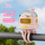 Stroller Fan Student Dormitory Silent USB Clip Octopus Children Handheld Stroller Fan Leafless - Pink