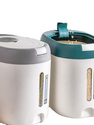 Stylish Large Food Storage Containers With Lids And Airtight Rice Dispenser