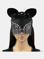 Stylish Personality Chain Leather Mask Party Masquerade Costume