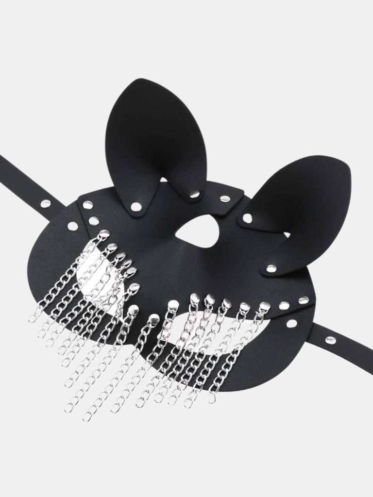 Stylish Personality Chain Leather Mask Party Masquerade Costume