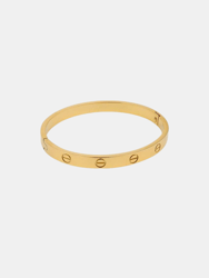 Stylish & Simple Love Bangle For Classy Feel Parties - Gold