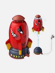 Summer 360 Rotation Water Rocket Playing Toys Plastic Flying Launcher Outdoor Yard Rocket Sprinkler