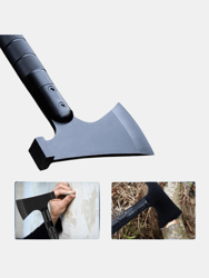 Survival Hatchet & Camping Axe With Fixed Blade Knife Combo Set, Full Tang Tactical Axe for Outdoor - Bulk 3 Sets