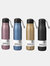 Thermal Flask Water Bottles With Lid Handle Stainless Steel Double Walled Vacuum Insulated personal use - Purple(500 ml)