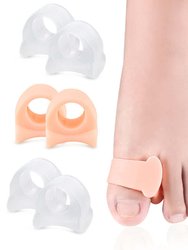 Toe Thumb Foot Care Ball Of Soft Silicone Foot Cushions - Clear