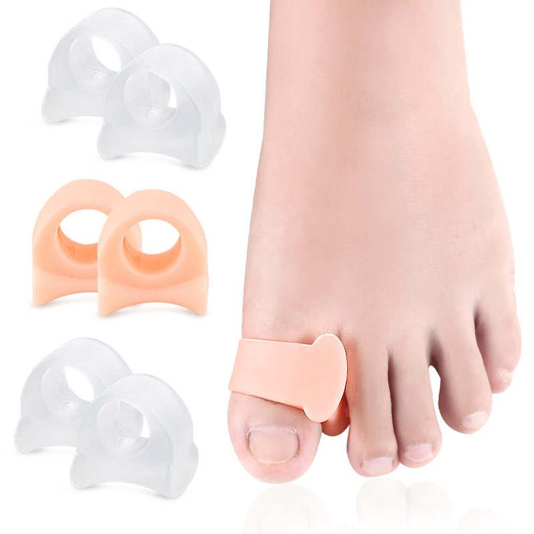 Toe Thumb Foot Care Ball Of Soft Silicone Foot Cushions - Mix & Match Colors - 2 Pairs