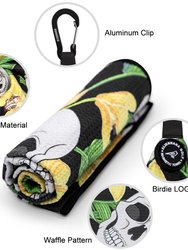 Top Quality Microfiber Waffle Design With Clip - Industrial Strength Magnet For Strong Hold To Golf Bags, Carts & Clubs - Bulk 3 Sets