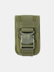 Universal Compact Nylon Waist Bag Pouch Fasten Lock Card Holder Organizer Combo Gear Keeper, Outdoor EDC Sport Nylon Phone Case Hunting Molle Pouch - Green