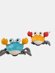 Walking Wind Up Crab Playing Game fun Toys For kids Infant Toddler Boy Girl - Bulk 3 Sets