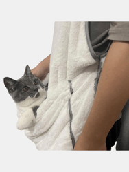 Warm Cozy Sling Carrier for Lovable Pets On Outdoor Hanging Out