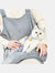 Warm Cozy Sling Carrier for Lovable Pets On Outdoor Hanging Out - Grey