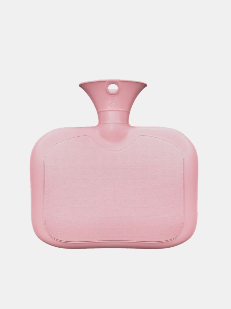 Wide Massage hot water with soft velvet bag for perfect relief - Macaron Pink