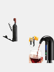 Wine Aerator Electric Wine Decanter & Magnetic Bottle Opener Stick Pack - Bulk 3 Sets