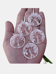 Wisdom Tree Charm 7 Chakra Reiki Healing Necklace, Pendant Meditation Chakra Crystals Healing Product