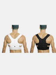 Women and Men Fully Adjustable Back Posture Corrector & Breathable Safety Back Brace Waist Support Combo Pack
