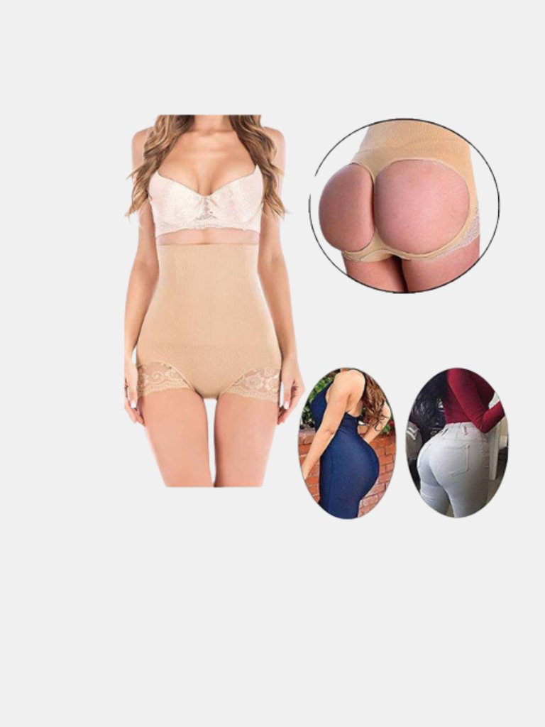 Women T-Back Butt Lifter Enhancer & Women Shapewear Open Lift Up Panties Combo Pack