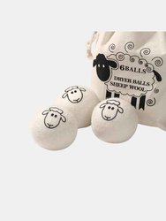 Wool Dryer Balls 6 Pack Laundry Dryer Balls New Zealand Wool Natural Organic Fabric Softener, Shorten Drying Time, Baby Safe, Reduce Wrinkles