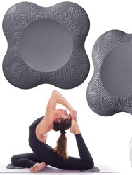 Yoga Knee Pad Cushion Extra Thick For Knees Elbows Wrist Hands Head Foam Pilates Kneeling Pad - 2 Pcs - Gray
