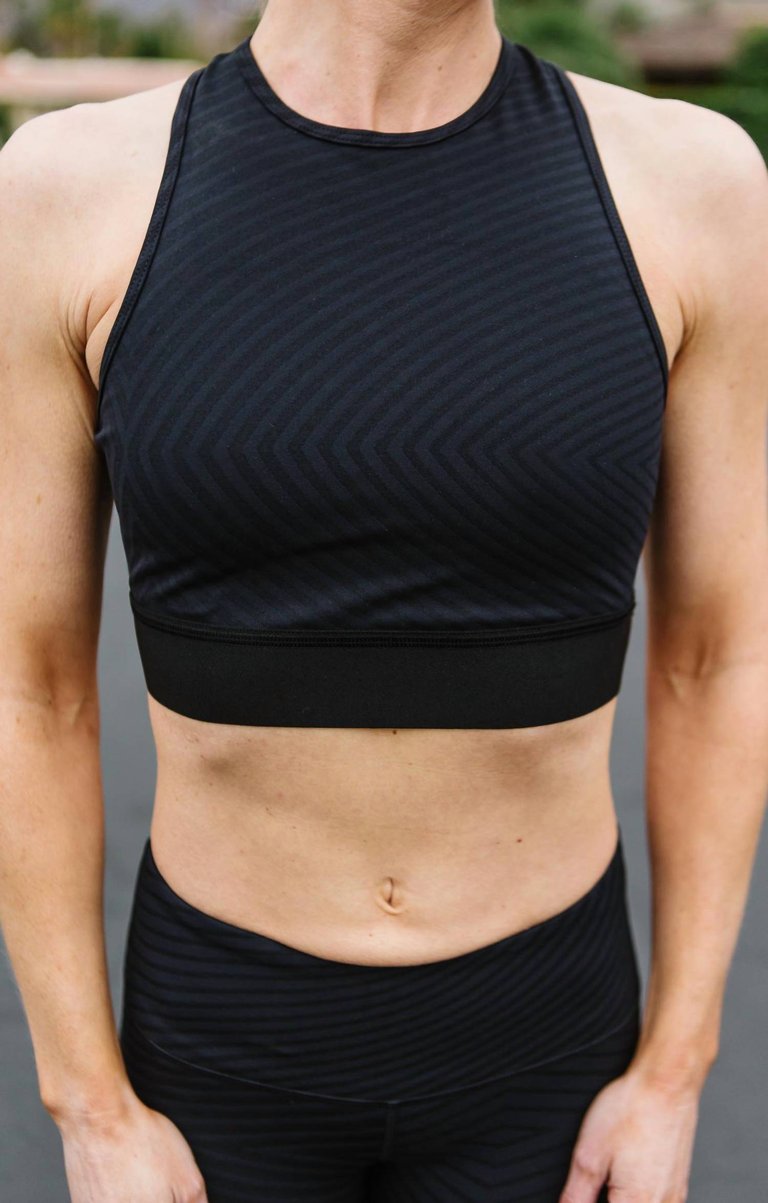 Energy Shield Bralette In Black - Black