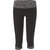 Women's Rythm Wide Waistband Capri Leggings In Black - Black