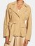 Belted Drapey Jacket  - Sun Khaki