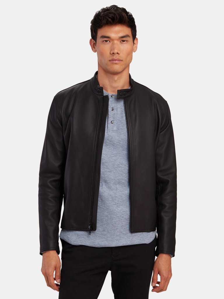 Classic Leather Biker Jacket