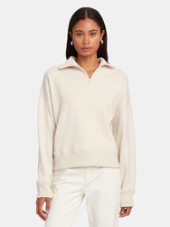 Cozy Half Zip Pullover - Oyster