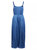 Crushed Silk Relaxed Slip Dress In 485 Cdb Cadet Blue - 485 Cdb Cadet Blue