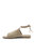 Damon Flat Lace Up Sandal In Woodsmoke Kid Suede