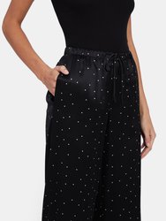 Dot Print Silk PJ Pant