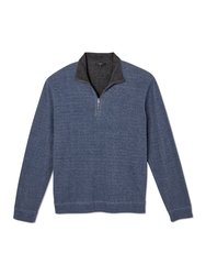 Double Knit Quarter Zip Sweater