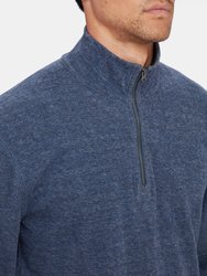 Double Knit Quarter Zip Sweater