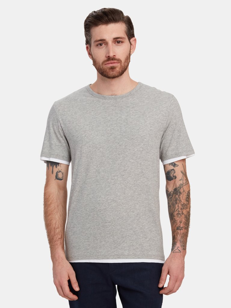 Double Layer Crewneck T-Shirt