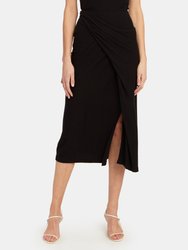 Draped Midi Skirt