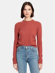 Fitted Cashmere Crewneck Sweater