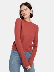 Fitted Cashmere Crewneck Sweater