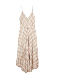 Hazy Plaid Midi Cami Dress