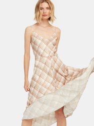 Hazy Plaid Midi Cami Dress