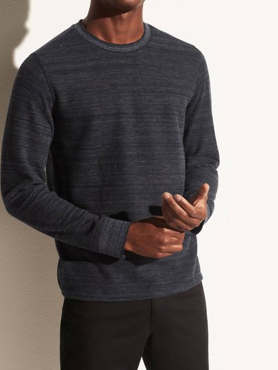 Vince Heather Thermal Long Sleeve Crew - Heather Coastal product