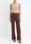 High Waist Bias Pant - Nut Umber