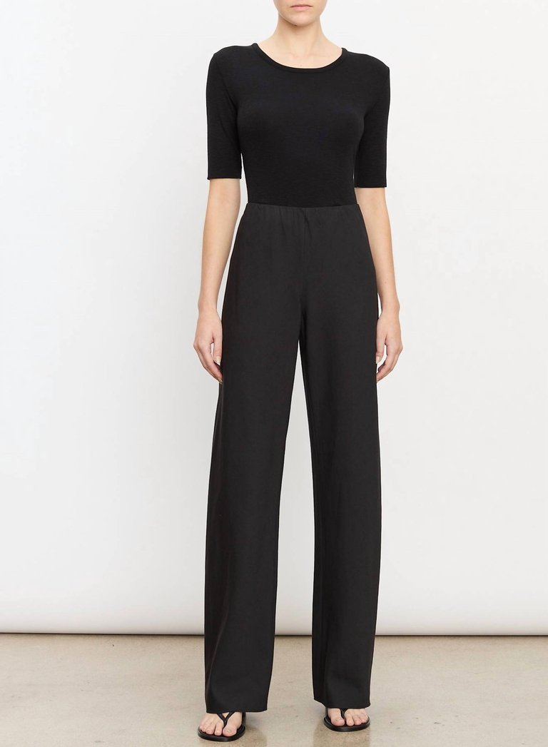 High Waist Bias Pant - Black